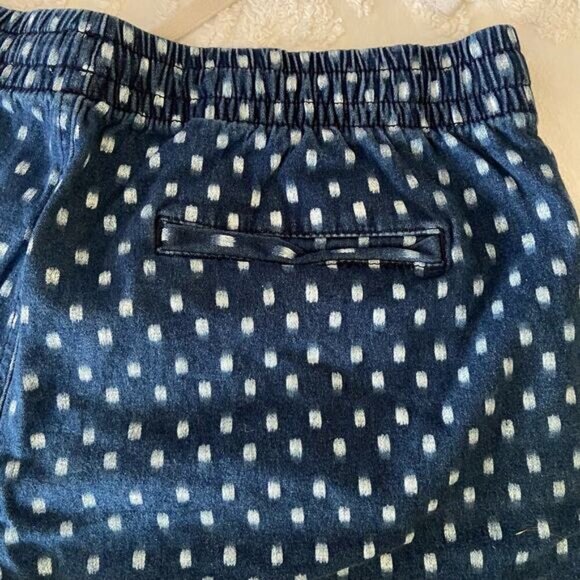 OLD NAVY Bermuda Shorts Women's Polka Dot/Blue Sz L Coastal Grandma Beachy Comfy - Picture 4 of 14